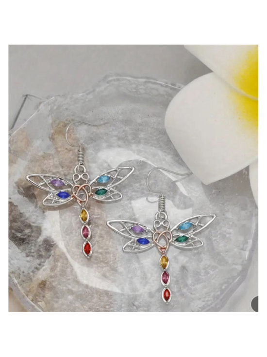 Unbranded Jewelry - Dragonfly Earrings multiple color hook closure